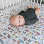 Premium Knit Fitted Crib Sheet - Diesel