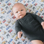 Premium Knit Fitted Crib Sheet - Diesel