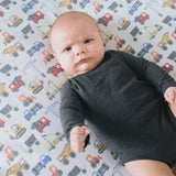 Premium Knit Fitted Crib Sheet - Diesel