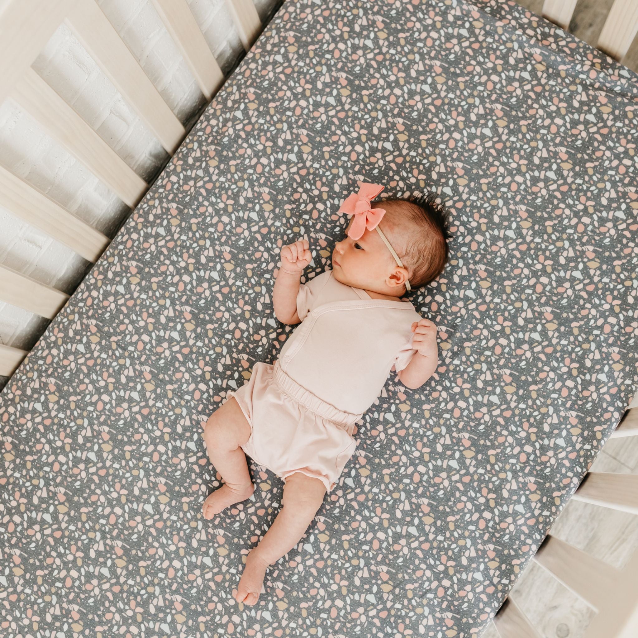 Premium Knit Fitted Crib Sheet - Gemini