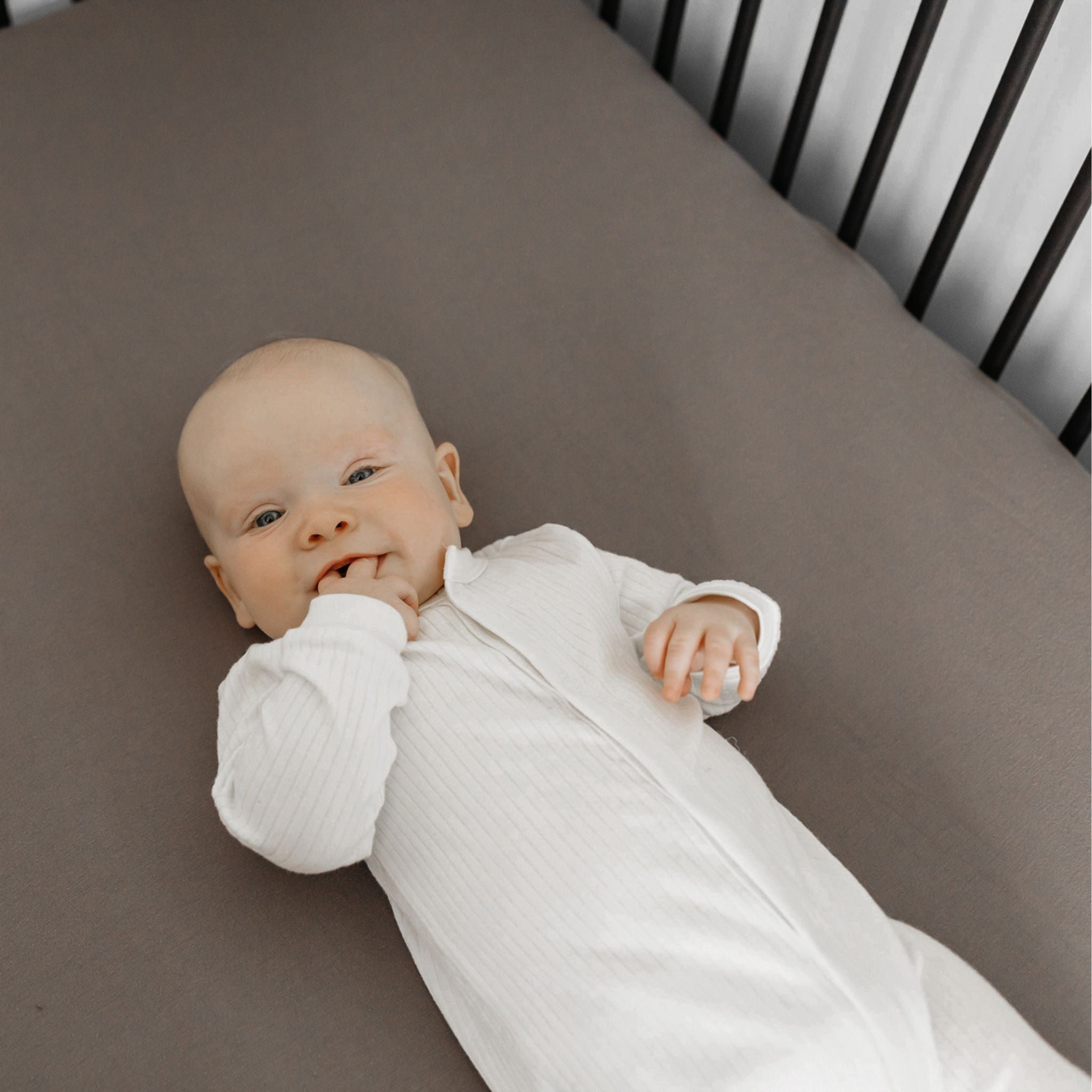 Premium Knit Fitted Crib Sheet - Gobi