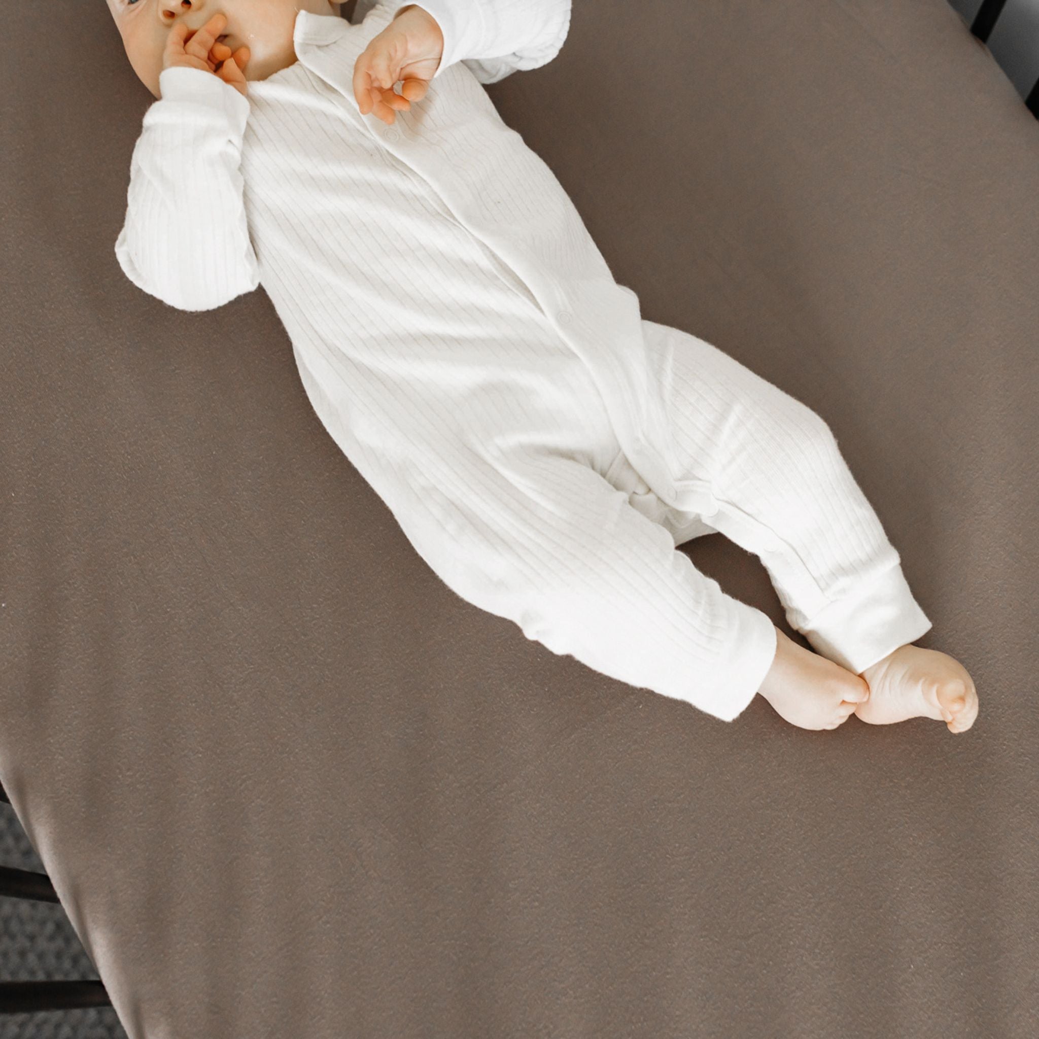 Premium Knit Fitted Crib Sheet - Gobi