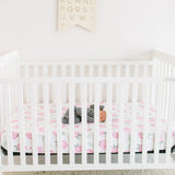 Premium Knit Fitted Crib Sheet - Grace