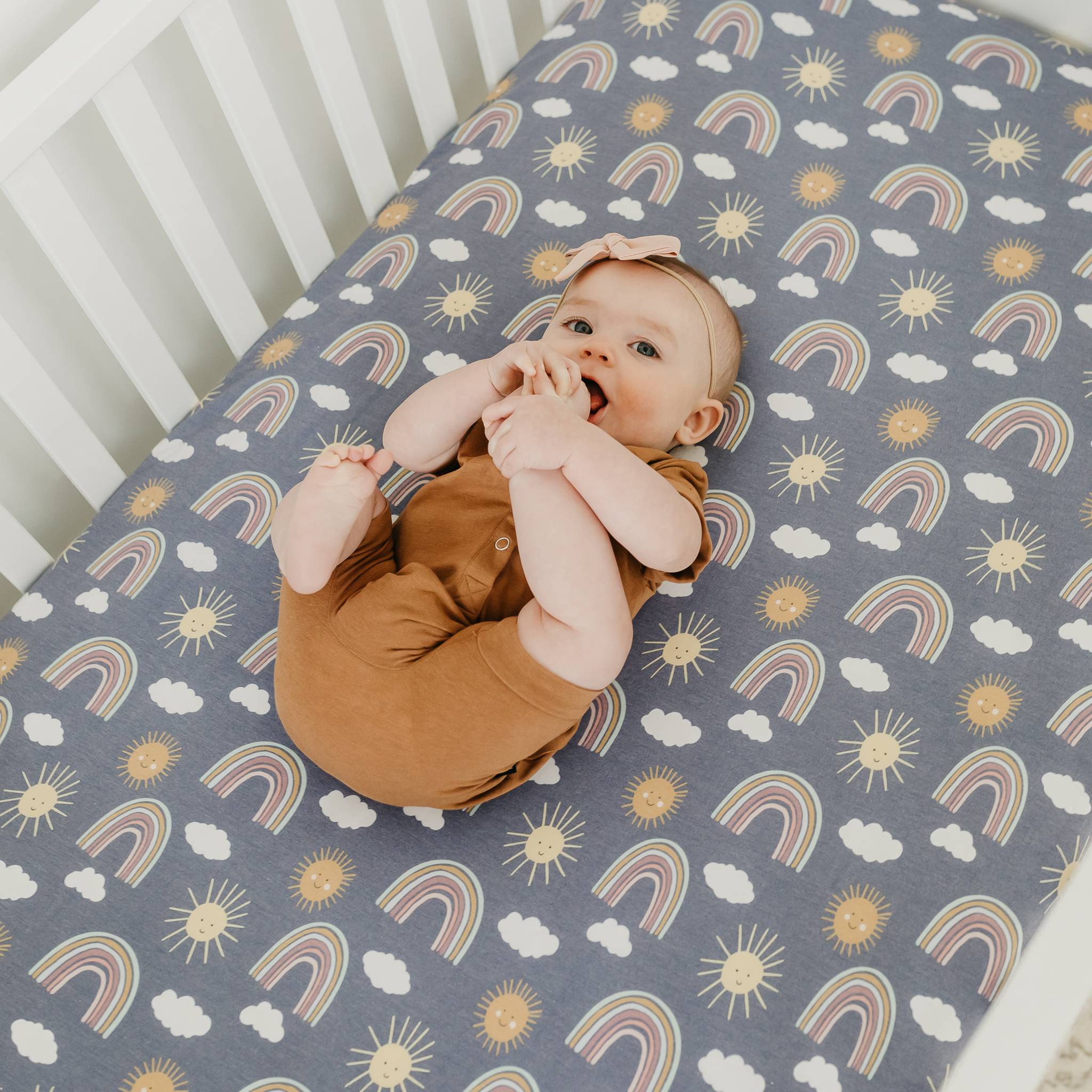 Premium Knit Fitted Crib Sheet - Hope