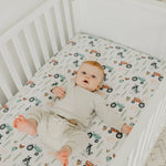 Premium Knit Fitted Crib Sheet - Jo