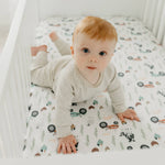 Premium Knit Fitted Crib Sheet - Jo