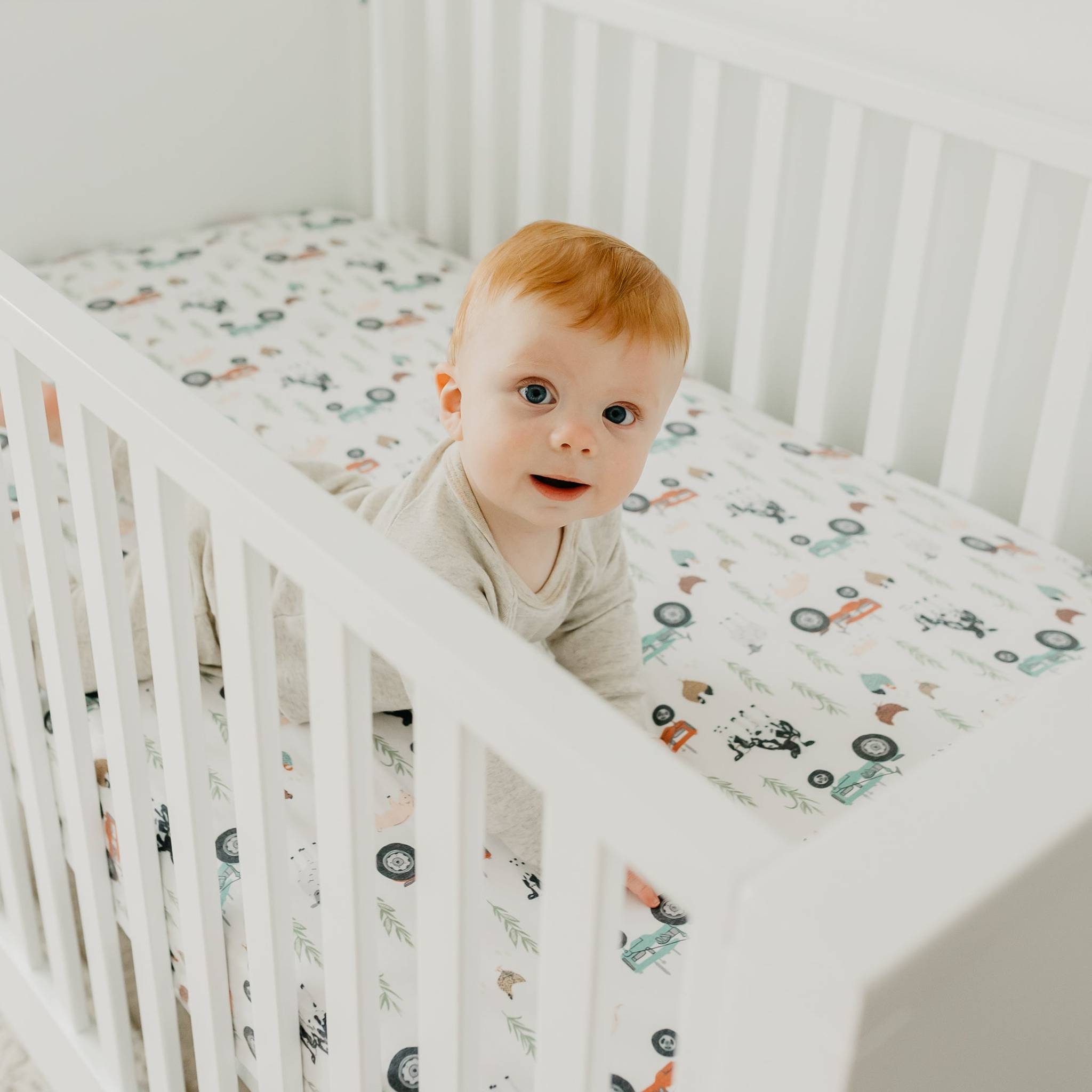 Premium Knit Fitted Crib Sheet - Jo
