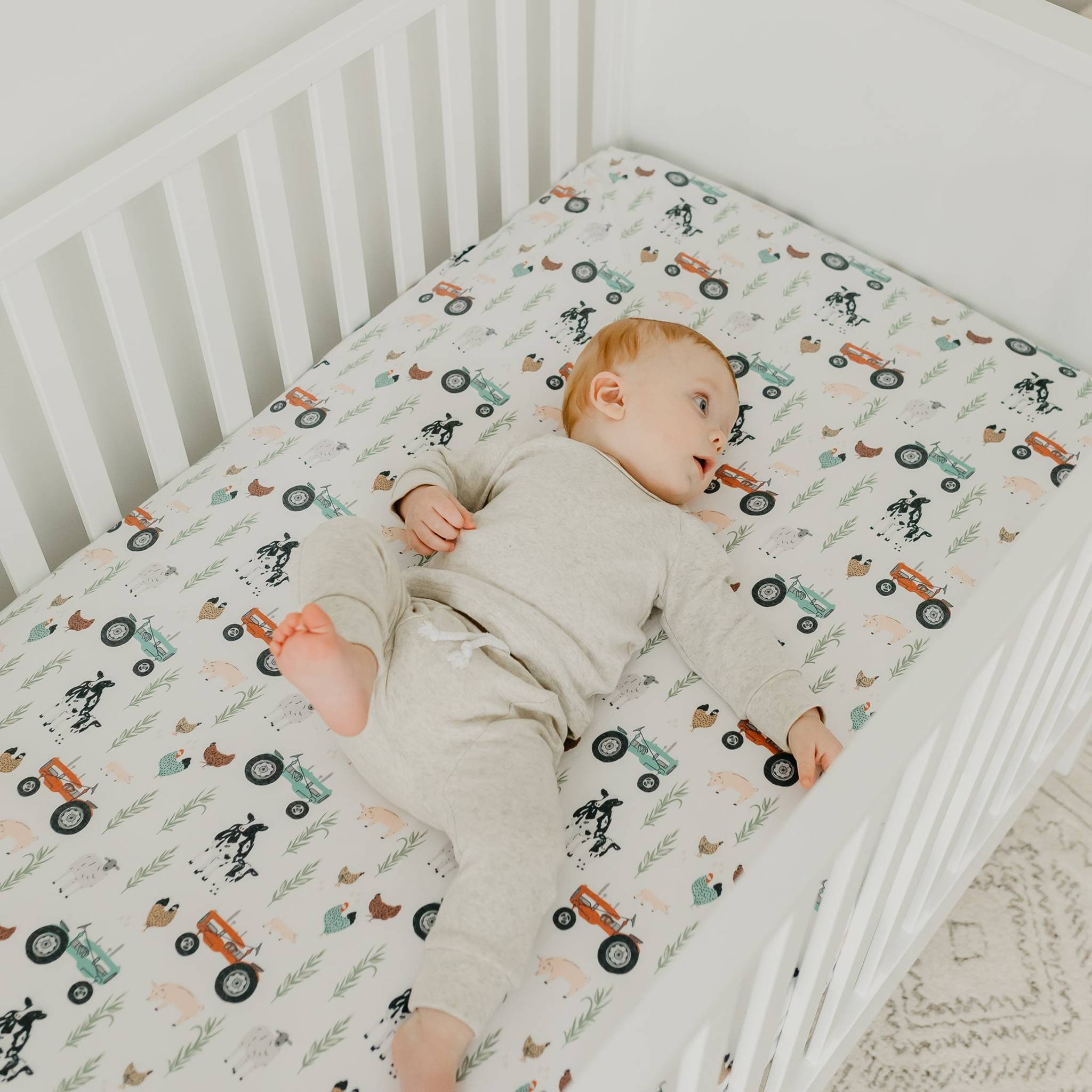 Premium Knit Fitted Crib Sheet - Jo