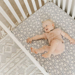 Premium Knit Fitted Crib Sheet - Lacie