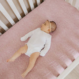 Premium Knit Fitted Crib Sheet - Maeve