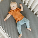 Premium Knit Fitted Crib Sheet - Slate