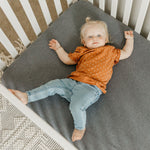 Premium Knit Fitted Crib Sheet - Slate