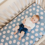 Premium Knit Fitted Crib Sheet - Slugger