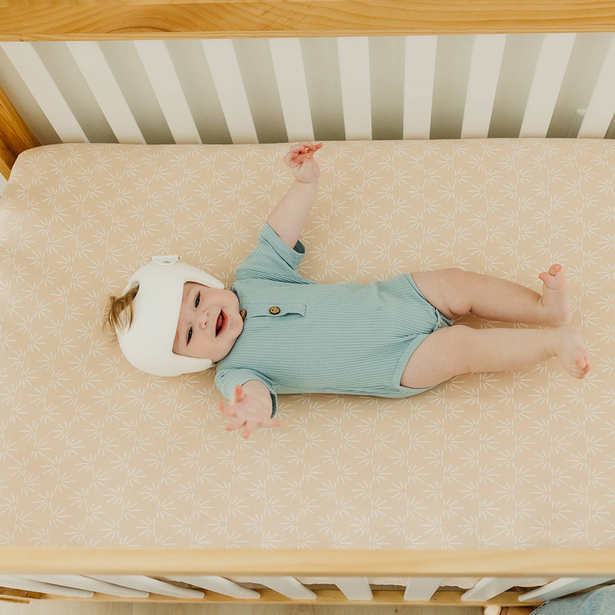 Premium Knit Fitted Crib Sheet - Sol