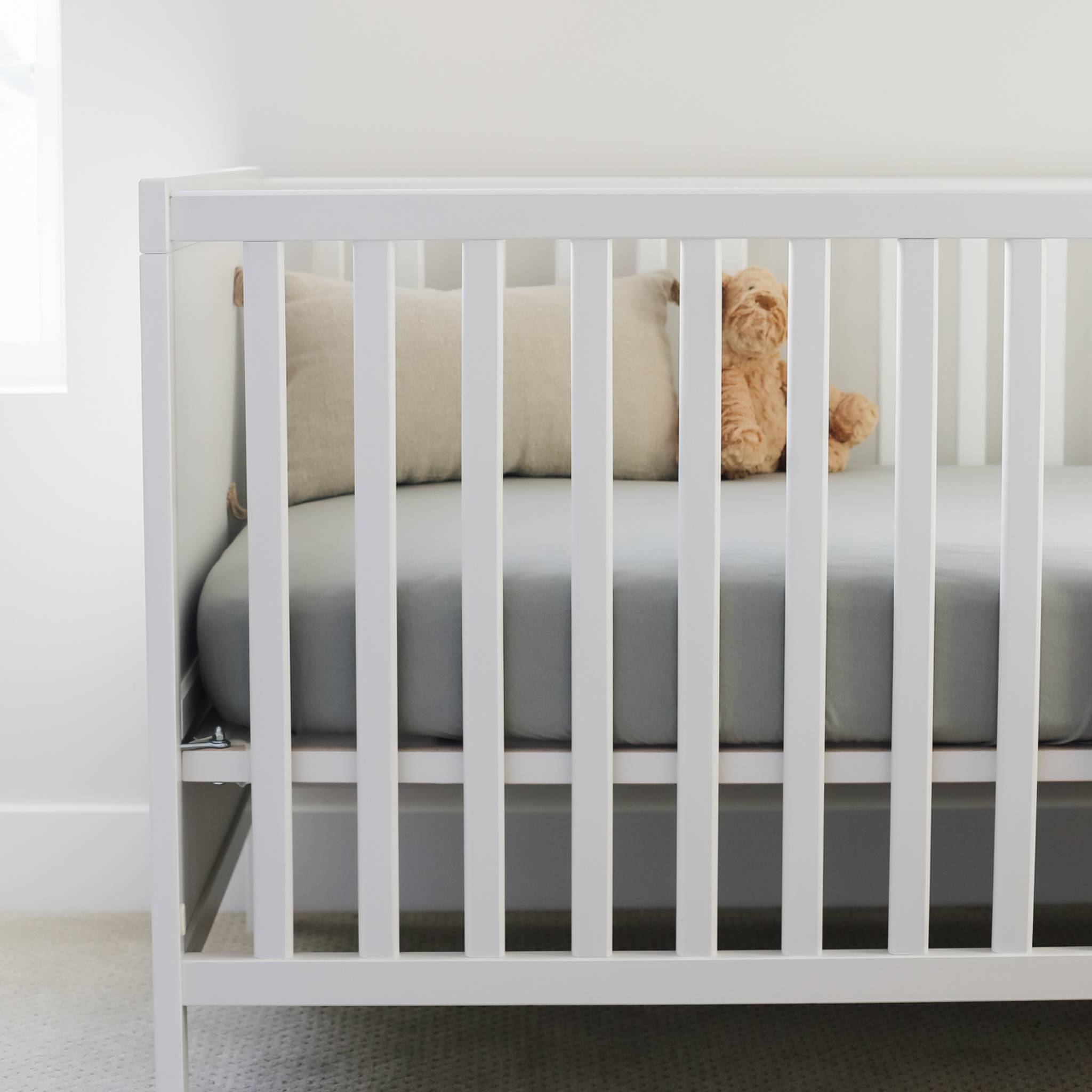 Premium Knit Fitted Crib Sheet - Stone