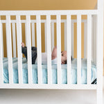 Premium Knit Fitted Crib Sheet - Waves