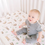 Premium Knit Fitted Crib Sheet - Noah
