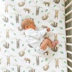 Premium Knit Fitted Crib Sheet - Noah