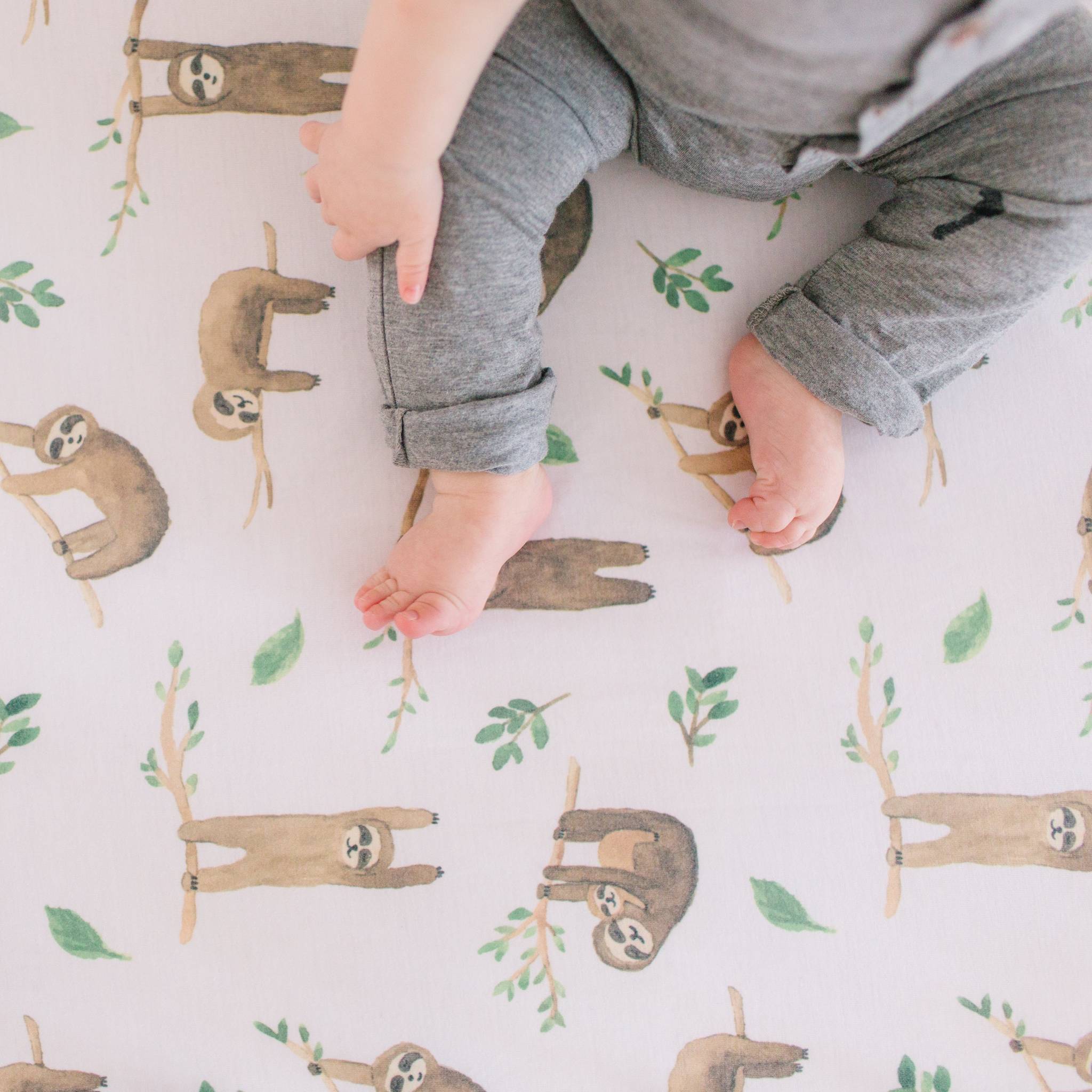 Premium Knit Fitted Crib Sheet - Noah