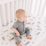 Premium Knit Fitted Crib Sheet - Noah