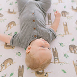 Premium Knit Fitted Crib Sheet - Noah