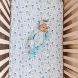 Premium Knit Fitted Crib Sheet - Monsters, Inc. Medley