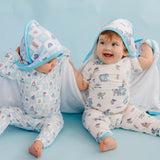 Premium Baby Knit Hooded Towel - Monsters, Inc. Medley