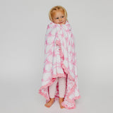 Bamboo Ruffled Three-Layer Quilt - Bow My Gosh