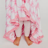 Bamboo Ruffled Three-Layer Quilt - Bow My Gosh