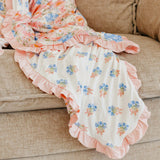 Bamboo Ruffled Three-Layer Quilt - Penelope