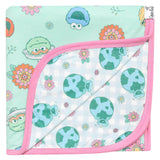 Three-Layer Quilt - Sesame Street Retro Floral