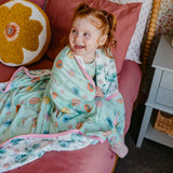 Three-Layer Quilt - Sesame Street Retro Floral