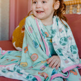 Three-Layer Quilt - Sesame Street Retro Floral