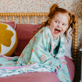 Three-Layer Quilt - Sesame Street Retro Floral