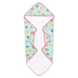Premium Baby Knit Hooded Towel - Sesame Street Retro Floral