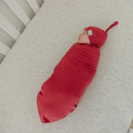 Rib Knit Swaddle Blanket - Berry