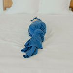 Rib Knit Swaddle Blanket - Indigo