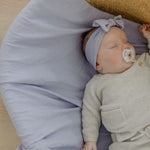 Rib Knit Swaddle Blanket - Periwinkle