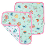 Three-Layer Security Blanket Set - Sesame Street Retro Floral