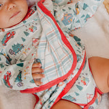 Three-Layer Security Blanket Set - Snowy Slopes