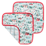 Three-Layer Security Blanket Set - Snowy Slopes