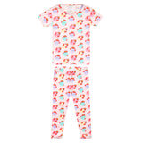 2 Piece Short Sleeve with Pants Pajama Set - Elmo Heart Candies