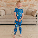 Bamboo 2pc Short Sleeve Pajamas with Pants - Policemen