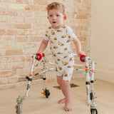 Bamboo 2pc Short Sleeve Pajama Set - Dozer