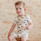 Bamboo 2pc Short Sleeve Pajama Set - Dozer