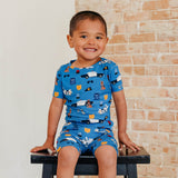 Bamboo 2pc Short Sleeve Pajama Set - Policemen