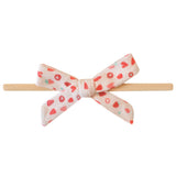 Ribbon Baby Bow - Strawberry