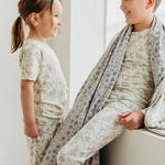 Three-Layer Jumbo Quilt - Jurassic Park Fossils