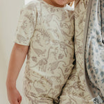 Three-Layer Jumbo Quilt - Jurassic Park Fossils