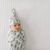 Top Knot Hat - Evergreen